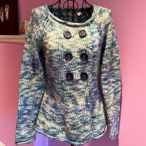 Double-Breasted Anthropologie Sweater